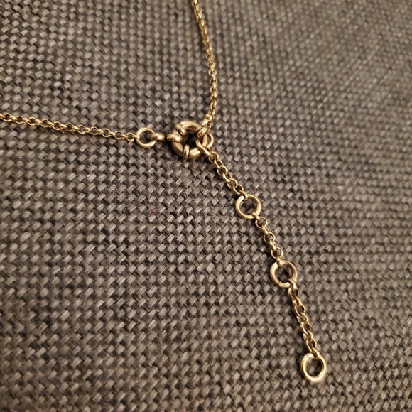 NEW black and taupe vintage style statement necklace long - Picture 3 of 4